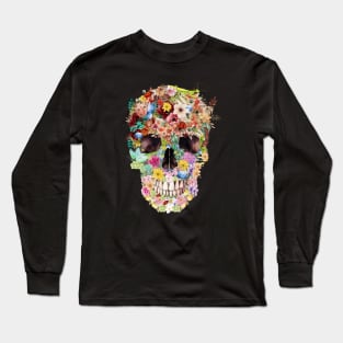 floral skullart Long Sleeve T-Shirt